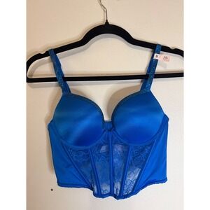 Victoria's Secret Very Sexy Bombshell Shine Strap Push-Up Corset Size 34A NWT